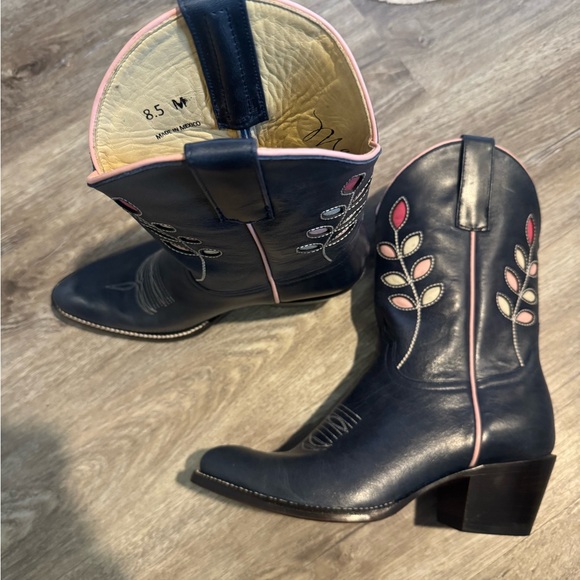 Macie Bean Navy Cowboy Boot - Picture 6 of 7